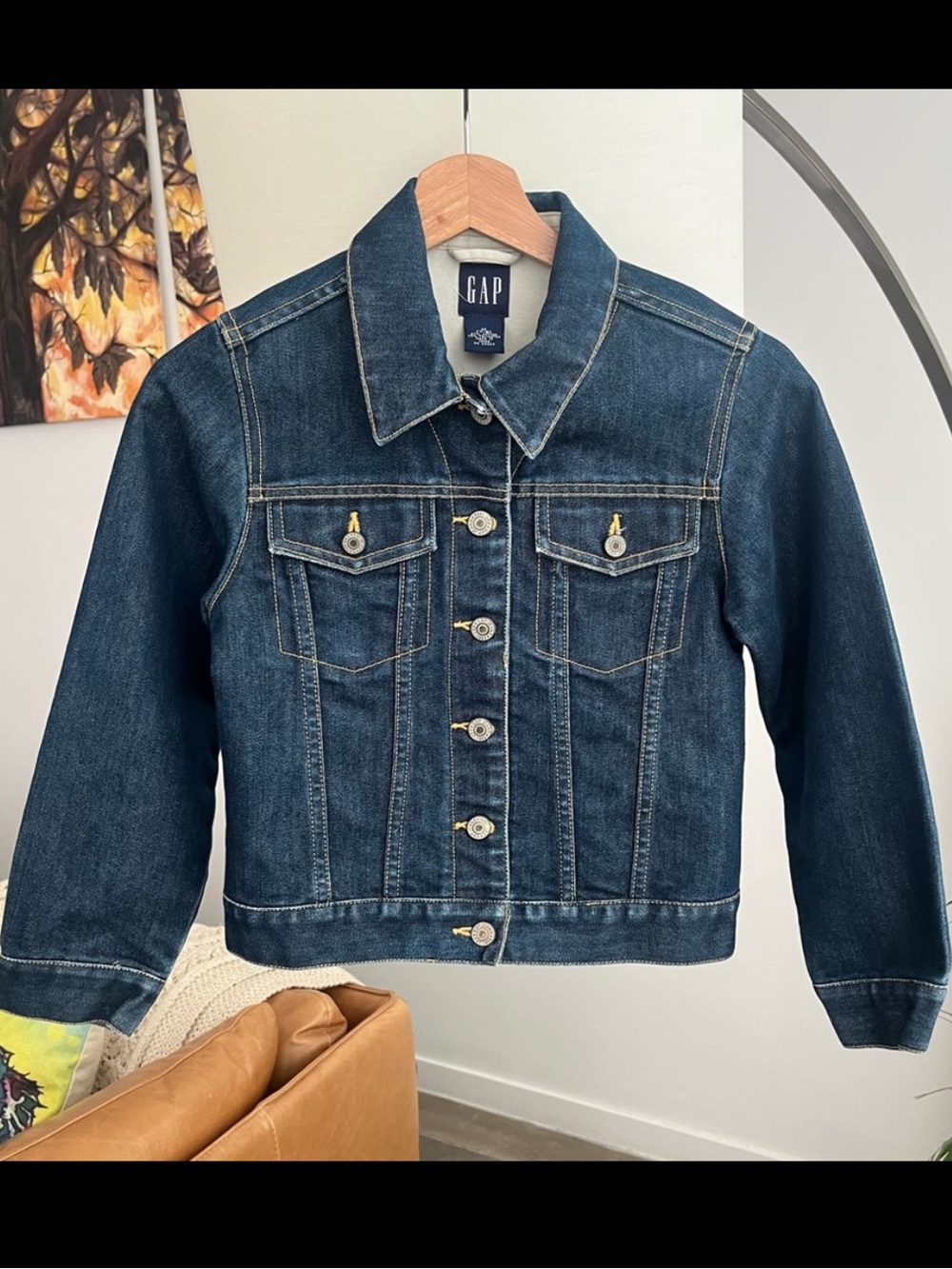 Unisex Gap Kids Lightly Distressed Jean / Denim Jacket
